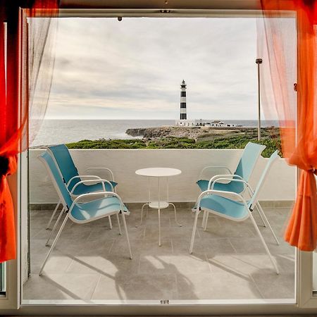 Vista Faro-Apartamento Con Balcon Que Mira Al Mar Cala' en Bosch Bagian luar foto